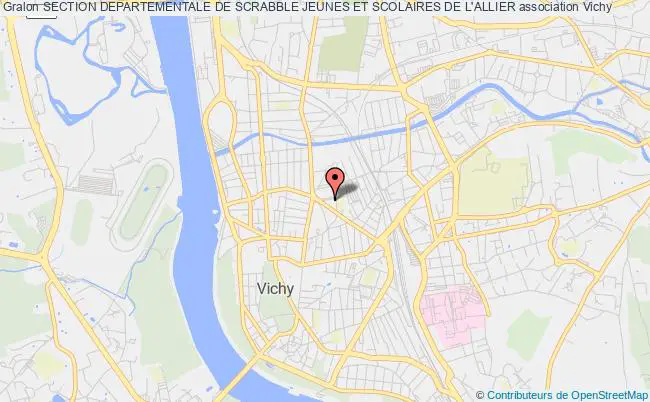 plan association Section Departementale De Scrabble Jeunes Et Scolaires De L'allier Vichy