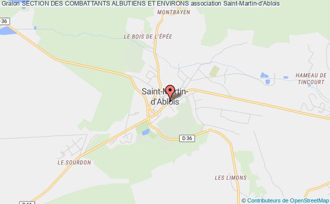 plan association Section Des Combattants Albutiens Et Environs Saint-Martin-d'Ablois