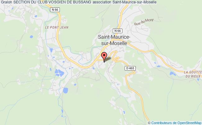 plan association Section Du Club Vosgien De Bussang Saint-Maurice-sur-Moselle