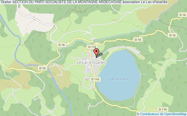 plan association Section Du Parti Socialiste De La Montagne Ardechoise Le    Lac-d'Issarlès