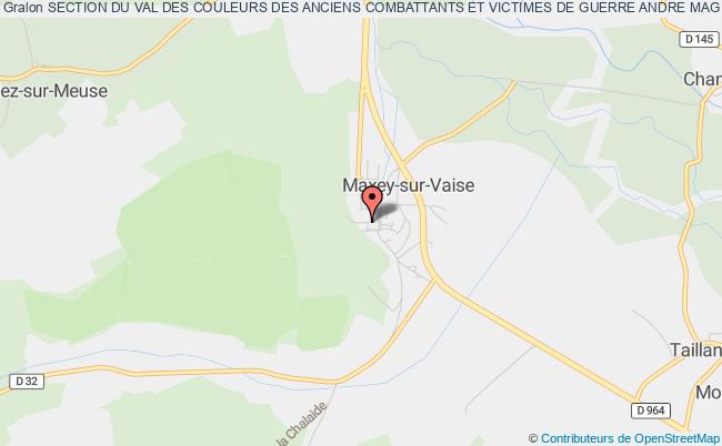 plan association Section Du Val Des Couleurs Des Anciens Combattants Et Victimes De Guerre Andre Maginot Maxey-sur-Vaise