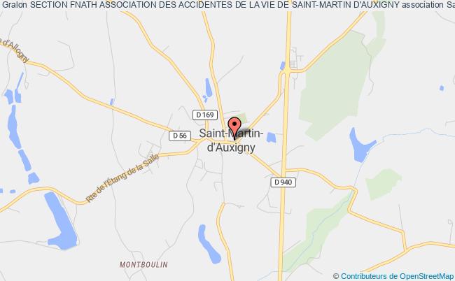plan association Section Fnath Association Des Accidentes De La Vie De Saint-martin D'auxigny Saint-Martin-d'Auxigny