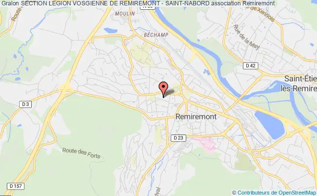 plan association Section Legion Vosgienne De Remiremont - Saint-nabord Remiremont