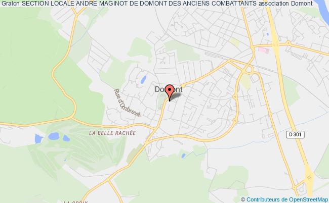 plan association Section Locale Andre Maginot De Domont Des Anciens Combattants Domont