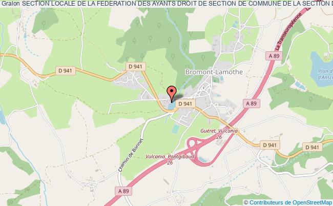 SECTION LOCALE DE LA FEDERATION DES AYANTS DROIT DE SECTION DE COMMUNE DE LA SECTION DE DEYRAND ET ALENTOURS