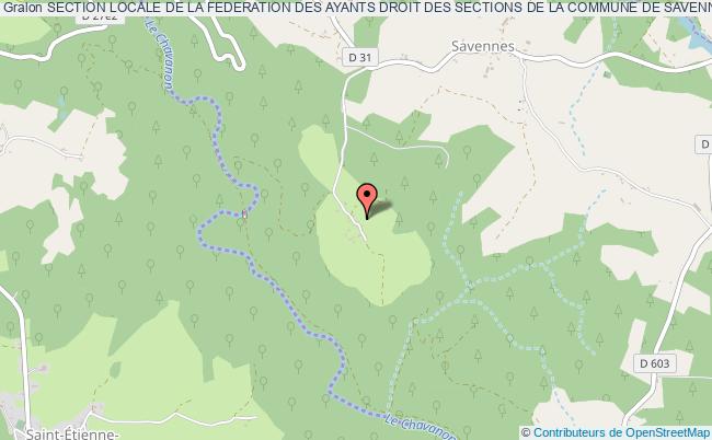 SECTION LOCALE DE LA FEDERATION DES AYANTS DROIT DES SECTIONS DE LA COMMUNE DE SAVENNES