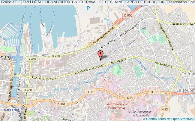 plan association Section Locale Des Accidentes Du Travail Et Des Handicapes De Cherbourg Cherbourg-Octeville