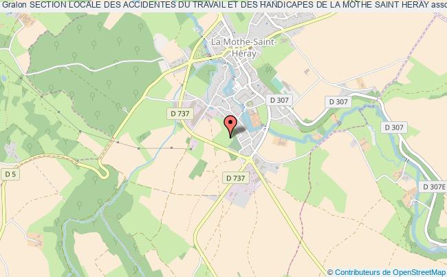 plan association Section Locale Des Accidentes Du Travail Et Des Handicapes De La Mothe Saint Heray La Mothe-Saint-Héray