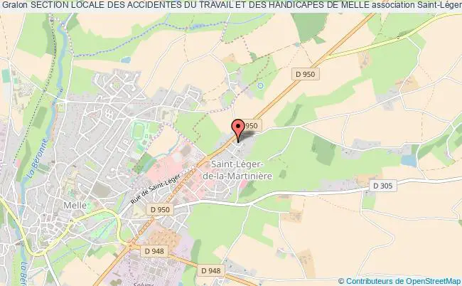plan association Section Locale Des Accidentes Du Travail Et Des Handicapes De Melle Saint-Léger-de-la-Martinière