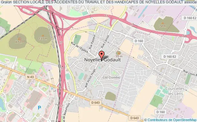 plan association Section Locale Des Accidentes Du Travail Et Des Handicapes De Noyelles Godault Noyelles-Godault