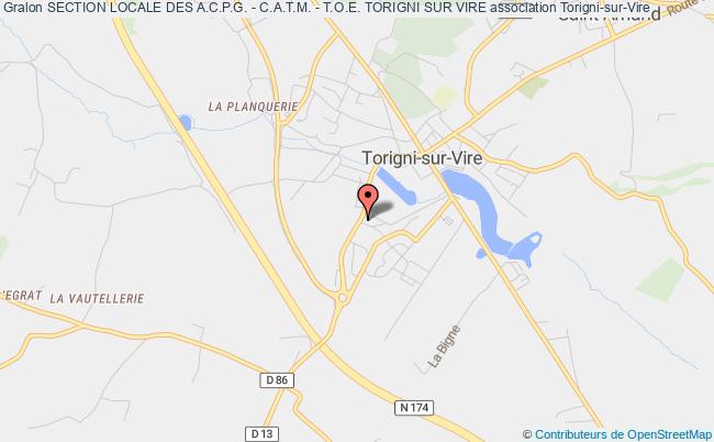 plan association Section Locale Des A.c.p.g. - C.a.t.m. - T.o.e. Torigni Sur Vire Torigni-sur-Vire