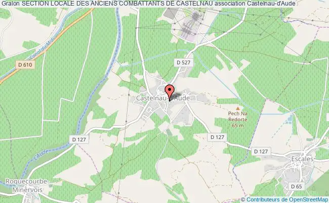 plan association Section Locale Des Anciens Combattants De Castelnau Castelnau-d'Aude