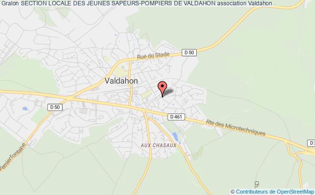 plan association Section Locale Des Jeunes Sapeurs-pompiers De Valdahon Valdahon