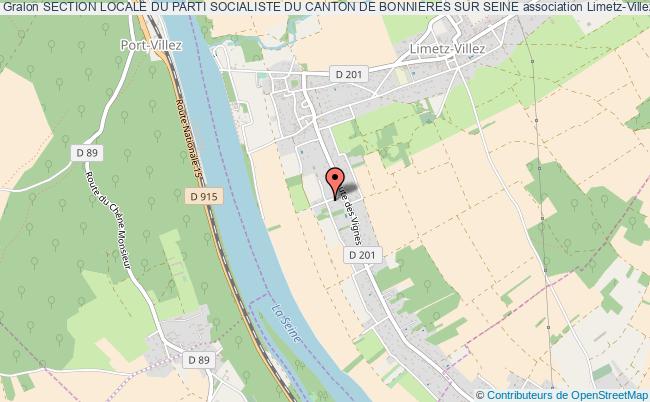 plan association Section Locale Du Parti Socialiste Du Canton De Bonnieres Sur Seine Limetz-Villez