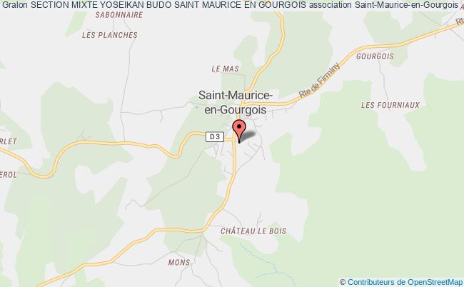 plan association Section Mixte Yoseikan Budo Saint Maurice En Gourgois Saint-Maurice-en-Gourgois