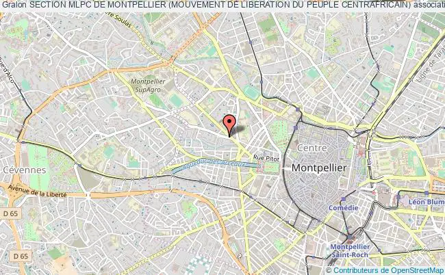 plan association Section Mlpc De Montpellier (mouvement De Liberation Du Peuple Centrafricain) Montpellier