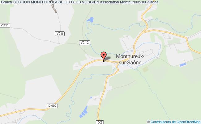 plan association Section Monthurolaise Du Club Vosgien Monthureux-sur-Saône