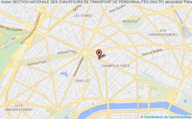 plan association Section Nationale Des Chauffeurs De Transport De PersonnalitÉs (snctp) Paris