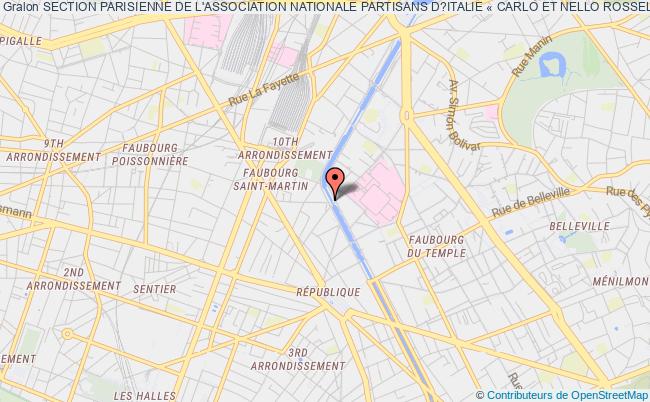 SECTION PARISIENNE DE L'ASSOCIATION NATIONALE PARTISANS D?ITALIE « CARLO ET NELLO ROSSELLI »