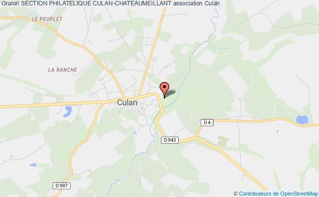 plan association Section Philatelique Culan-chateaumeillant Culan