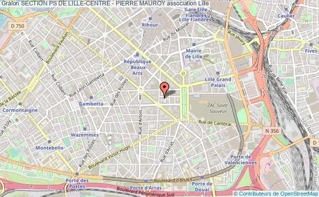 plan association Section Ps De Lille-centre - Pierre Mauroy Lille