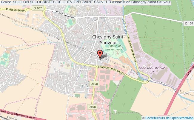 plan association Section Secouristes De Chevigny Saint Sauveur Chevigny-Saint-Sauveur