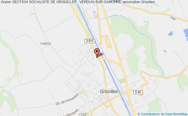 plan association Section Socialiste De Grisolles - Verdun-sur-garonne Grisolles