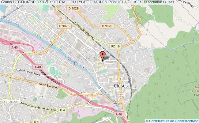 plan association Section Sportive Football Du Lycee Charles Poncet A Cluses Cluses
