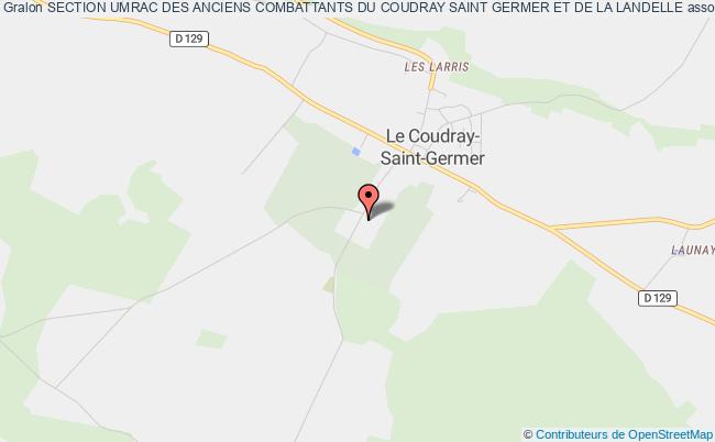 plan association Section Umrac Des Anciens Combattants Du Coudray Saint Germer Et De La Landelle Le    Coudray-Saint-Germer