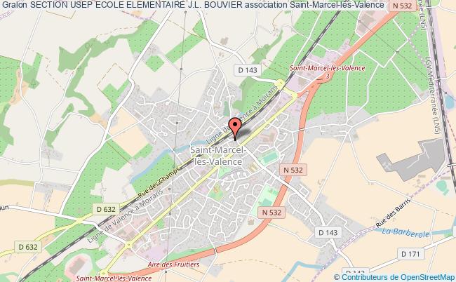 plan association Section Usep Ecole Elementaire J.l. Bouvier Saint-Marcel-lès-Valence