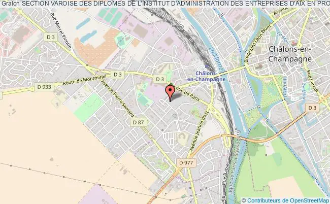 plan association Section Varoise Des Diplomes De L'institut D'administration Des Entreprises D'aix En Provence La    Garde