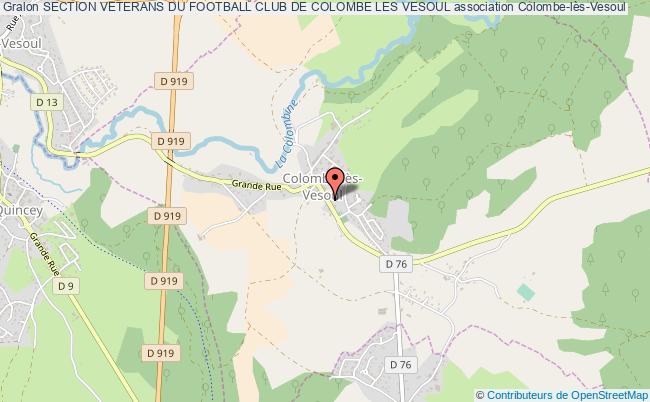 plan association Section Veterans Du Football Club De Colombe Les Vesoul Colombe-lès-Vesoul