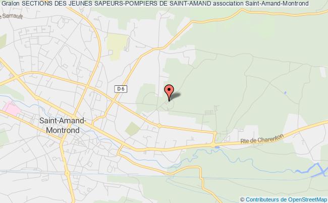 plan association Sections Des Jeunes Sapeurs-pompiers De Saint-amand Saint-Amand-Montrond