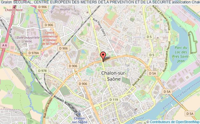 plan association Securial, Centre Europeen Des Metiers De La Prevention Et De La Securite Chalon-sur-Saône