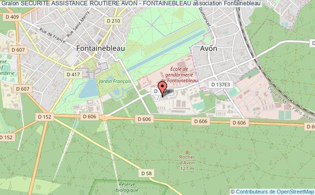 plan association Securite Assistance Routiere Avon - Fontainebleau Fontainebleau