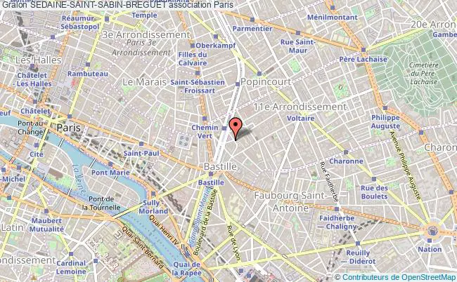 plan association Sedaine-saint-sabin-breguet PARIS