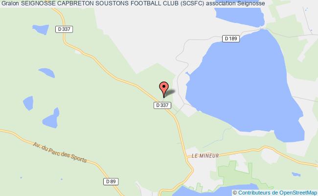 plan association Seignosse Capbreton Soustons Football Club (scsfc) Seignosse