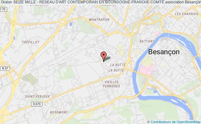 plan association Seize Mille - RÉseau D'art Contemporain En Bourgogne-franche-comtÉ Besançon