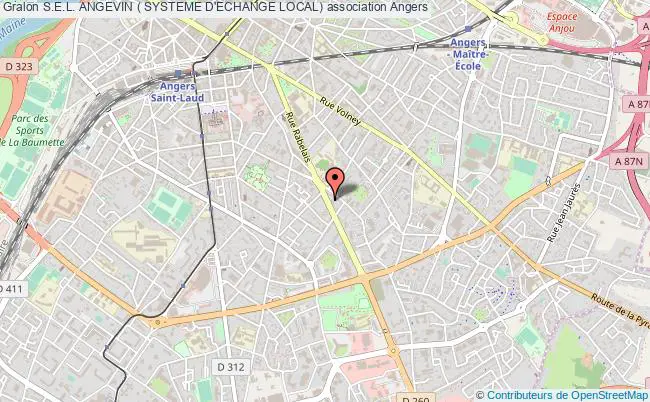 plan association S.e.l. Angevin ( Systeme D'echange Local) Angers