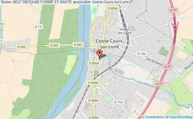 plan association Self DÉfense Forme Et SantÉ Cosne-Cours-sur-Loire