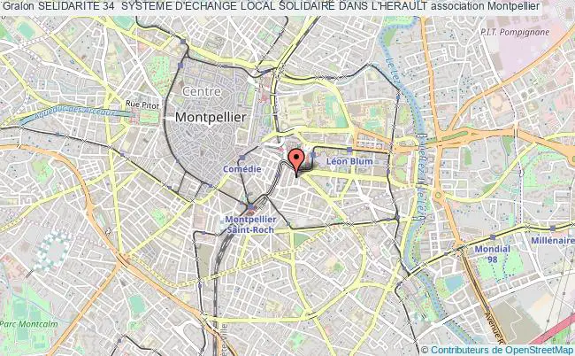 plan association Selidarite 34  Systeme D'echange Local Solidaire Dans L'herault Montpellier