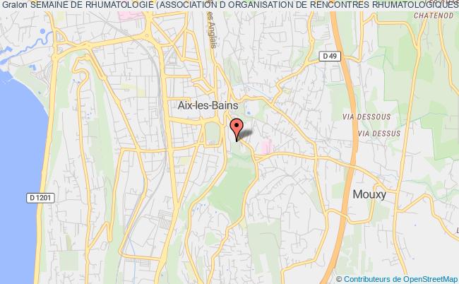 SEMAINE DE RHUMATOLOGIE (ASSOCIATION D ORGANISATION DE RENCONTRES RHUMATOLOGIQUES SCIENTIFIQUES ET DE FORMATION MEDICALE CONTINUE)