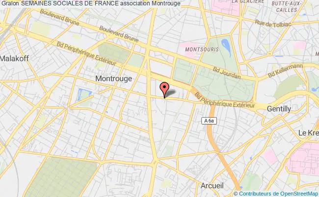 plan association Semaines Sociales De France Montrouge