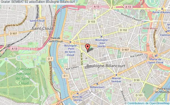 plan association Sembat 92 Boulogne-Billancourt