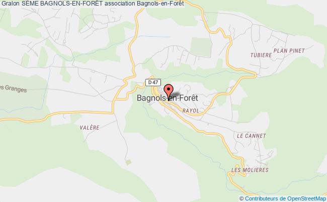 plan association SÈme Bagnols-en-forÊt Bagnols-en-Forêt