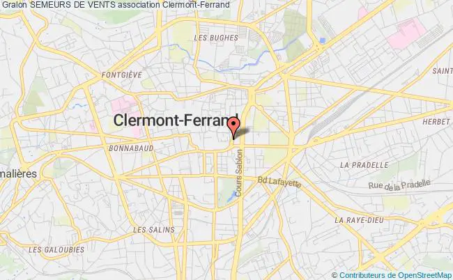plan association Semeurs De Vents Clermont-Ferrand
