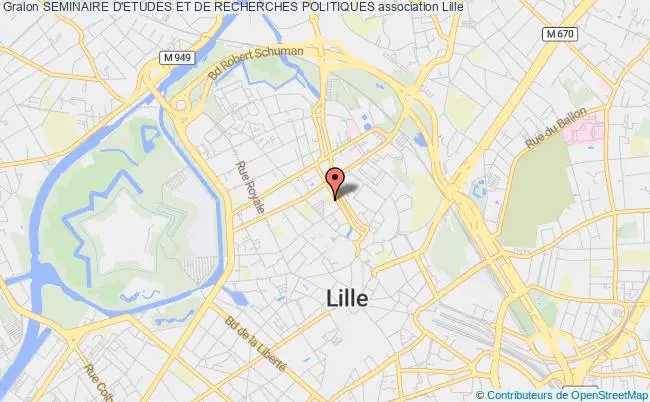plan association Seminaire D'etudes Et De Recherches Politiques Lille
