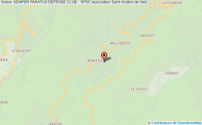 plan association Semper Paratus Defense Club - Spdc Saint-Andéol-de-Vals