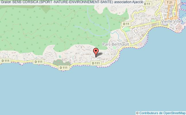 plan association Sens Corsica (sport -nature-environnement-sante) Ajaccio