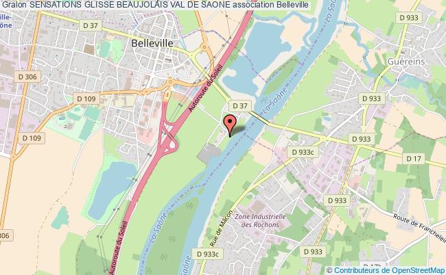 plan association Sensations Glisse Beaujolais Val De Saone Belleville